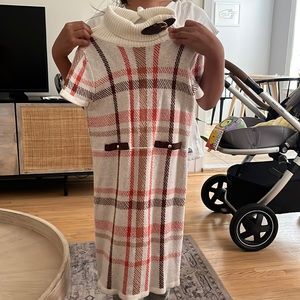 Janie and Jack Plaid Sweater Dress